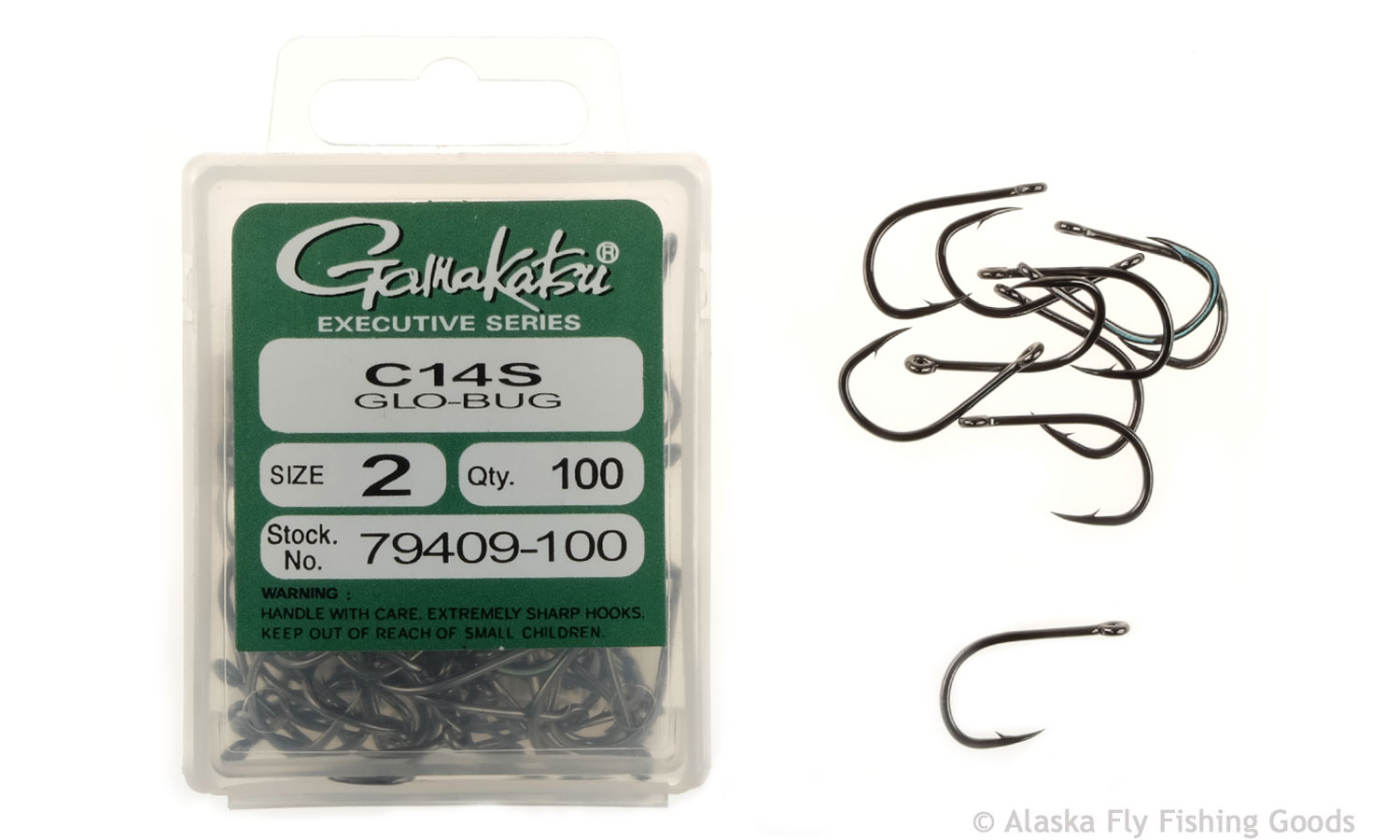 Gamakatsu C14S Hook - 100 Pack - Bead Hooks, Pegs and Accessories - Alaska Fly  Fishing Goods