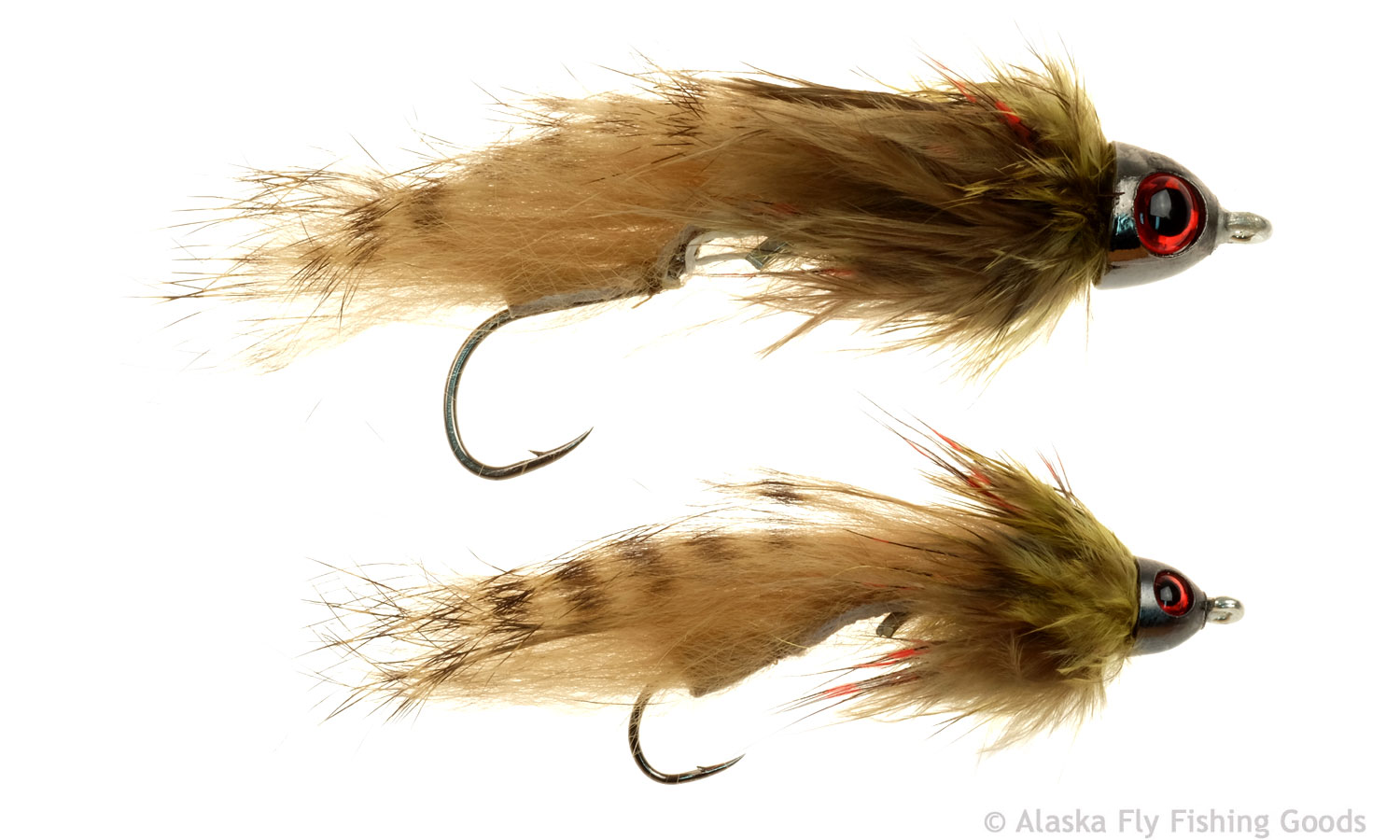 Sculpzilla Natural Sculpin & Leech Flies Alaska Fly Fishing Goods