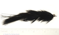 Articulated Hareball Leech - Black 1/0 - King Salmon Flies - Alaska Fly  Fishing Goods