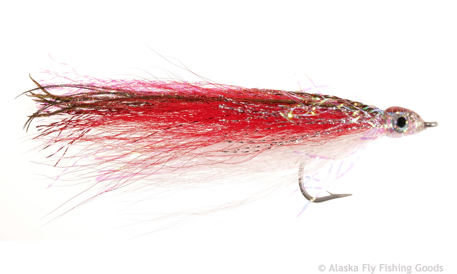 Bad Sea Habit - Red 2/0 - King Salmon Flies - Alaska Fly Fishing Goods