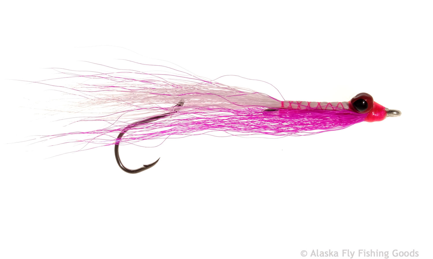 Stinger Clouser - Pink & White #2 - Alaska Fly Fishing Goods