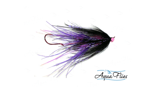 Stu's Ostrich Mini Intruder - Blue Black #4 - BC Steelhead Flies - Alaska  Fly Fishing Goods