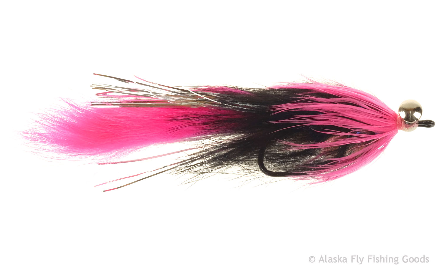 Hareball Leech - Pink & Black #1/0
