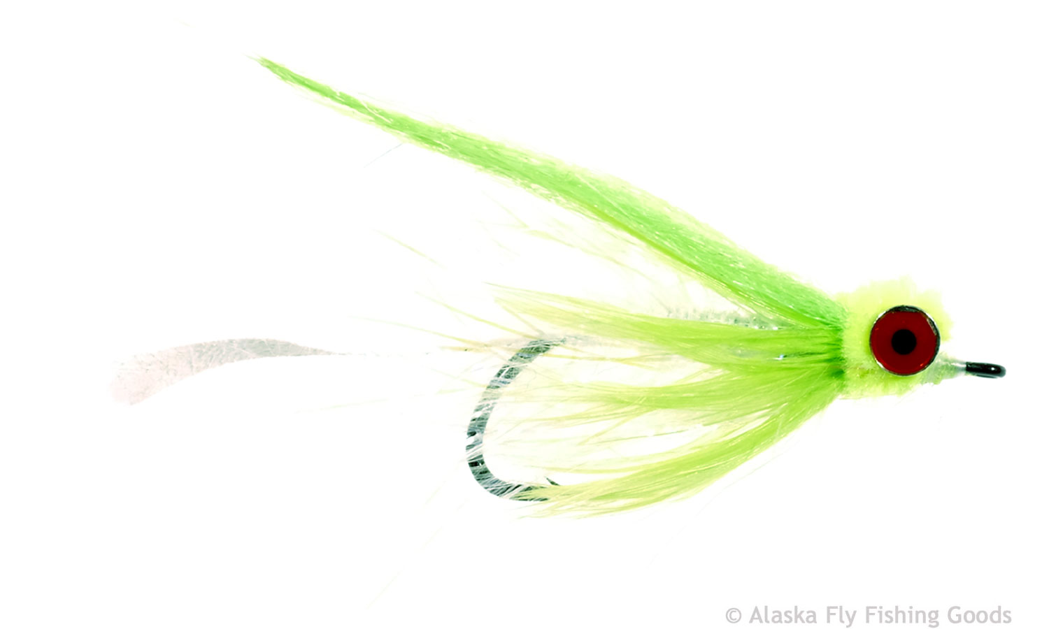 Stinger Clouser - Gray & White #6 - Alaska Fly Fishing Goods