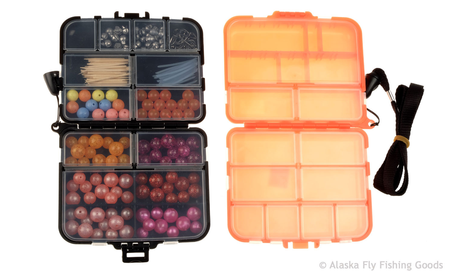 Deluxe Bead Box with 11 Compartments - Bead Hooks, Pegs and Accessories -  Alaska Fly Fishing Goods