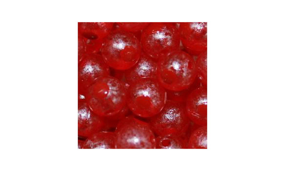 Blood Dot Ruby Roe Trout Bead - Alaska Fly Fishing Goods