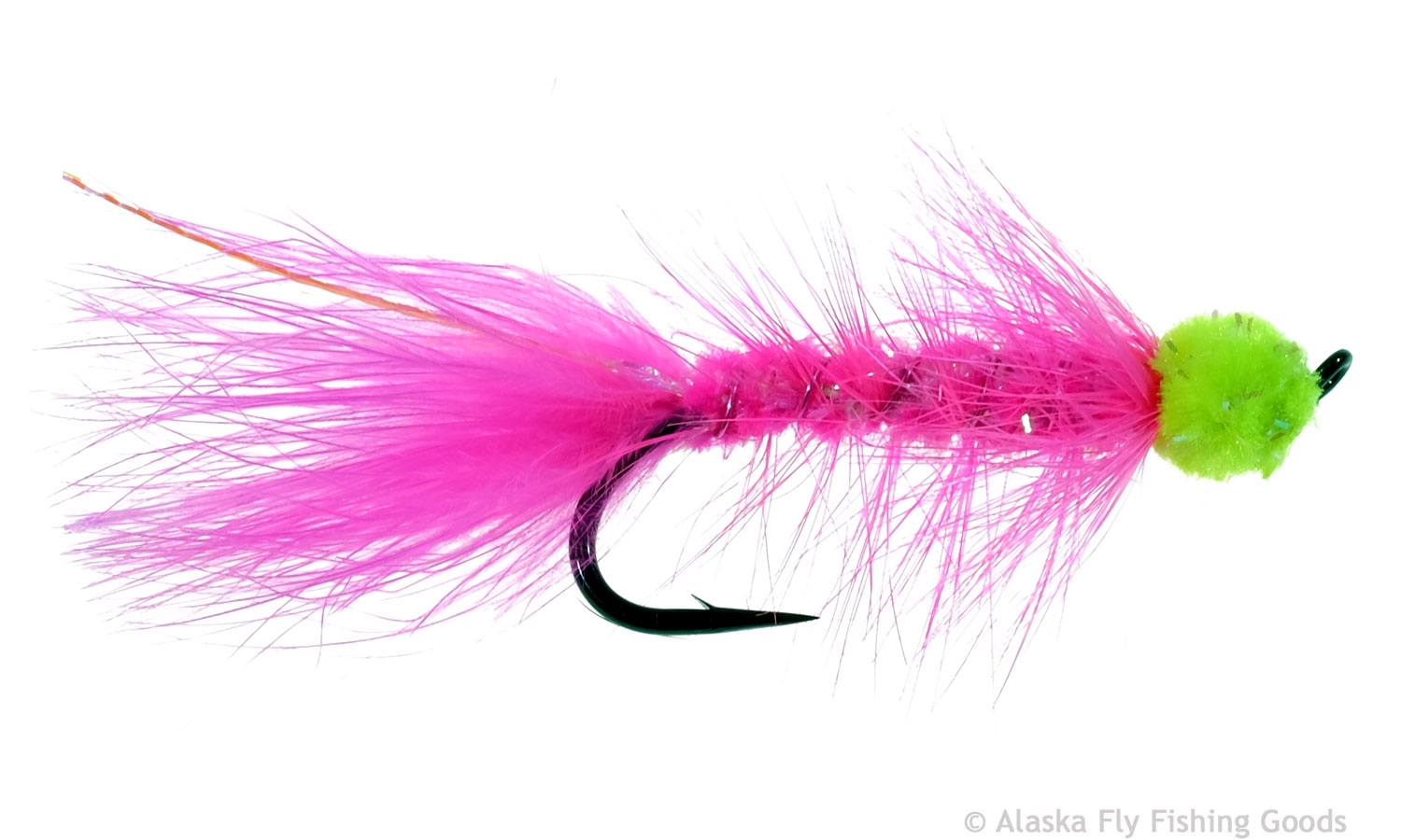 Mega Egg Sucking Leech - Pink 2/0 - AFFG Exclusive Flies - Alaska Fly  Fishing Goods