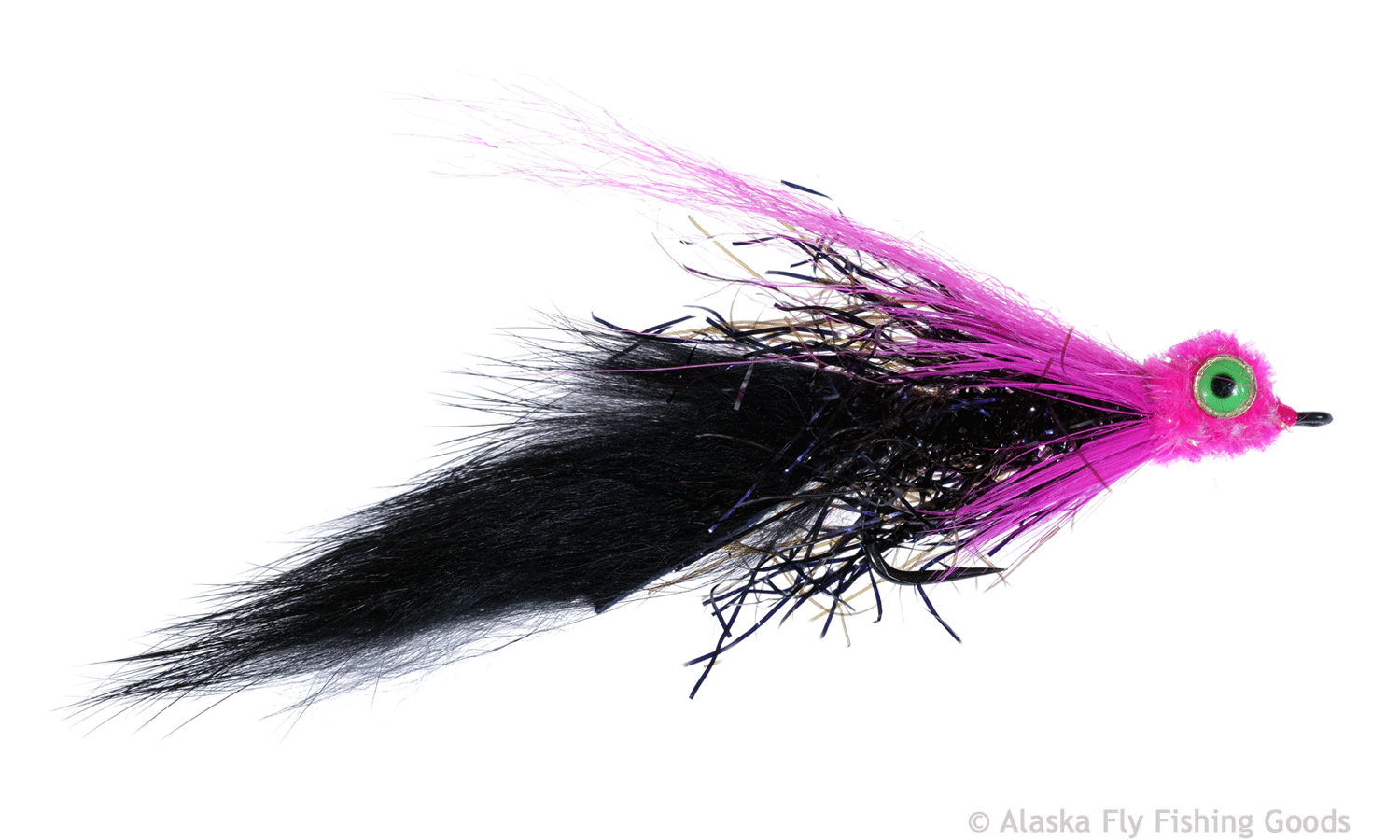 Starlite Leech - UV Polar Black/Hot Pink #2 - AFFG Exclusive Flies ...