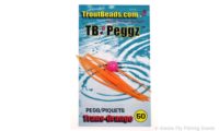 TroutBeads TB Peggz Bead Pegs 50 Pack Clear White